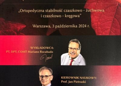 Certyfikat ze szkolenia Dr Grzegorz Stasiewicz