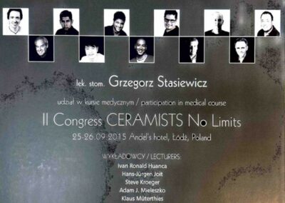 Certyfikat ze szkolenia Dr Grzegorz Stasiewicz